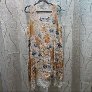 Floral Sleeveless Midi Dress